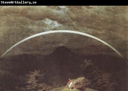 Caspar David Friedrich Mountain Landscape with Rainbow (mk09)